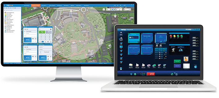 Command Centre software solutions, providing unified connectivity with Two-way Radio, Video Security, Tracking and Personnel protection