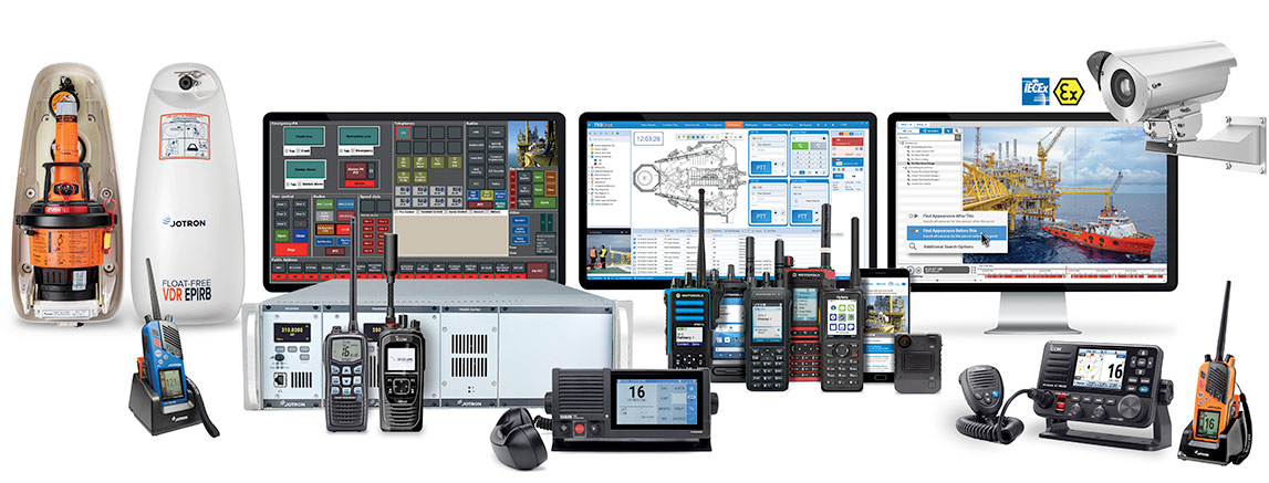 Marine Band Two-way Radio from JOTRON, Sailor, ZIZTEL and ICOM with interoperability to MOTOTRBO, DMR, and Broadband Push-to-Talk