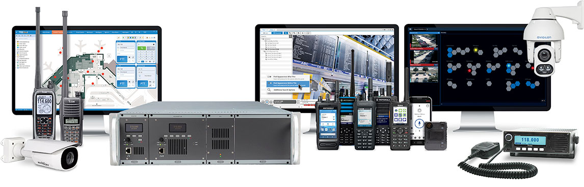 Products from JOTRON, ICOM, TRBOnet, Zetron, Avigilon and Hytera with unified connectivity to other communications networks regardless of frequency, network, or carrier such as MOTOTRBO and DMR and Broadband PTT