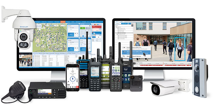 Products from Motorola Solutions, Zetron, TRBOnet, Avigilon and Hytera