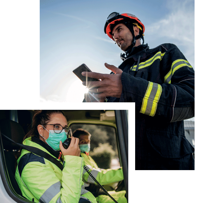 Unified Mission Critical Two-way Radio Communications, Video Security, Tracking and Dispatcher Systems for Blue Light sectors including Airport Emergency Services